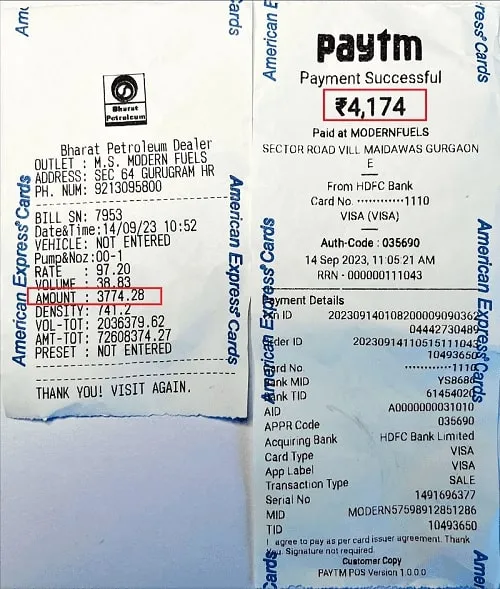Frauds at Modern Fuels, Petrol Pump, Bharat Petroleum, 14 September 2023