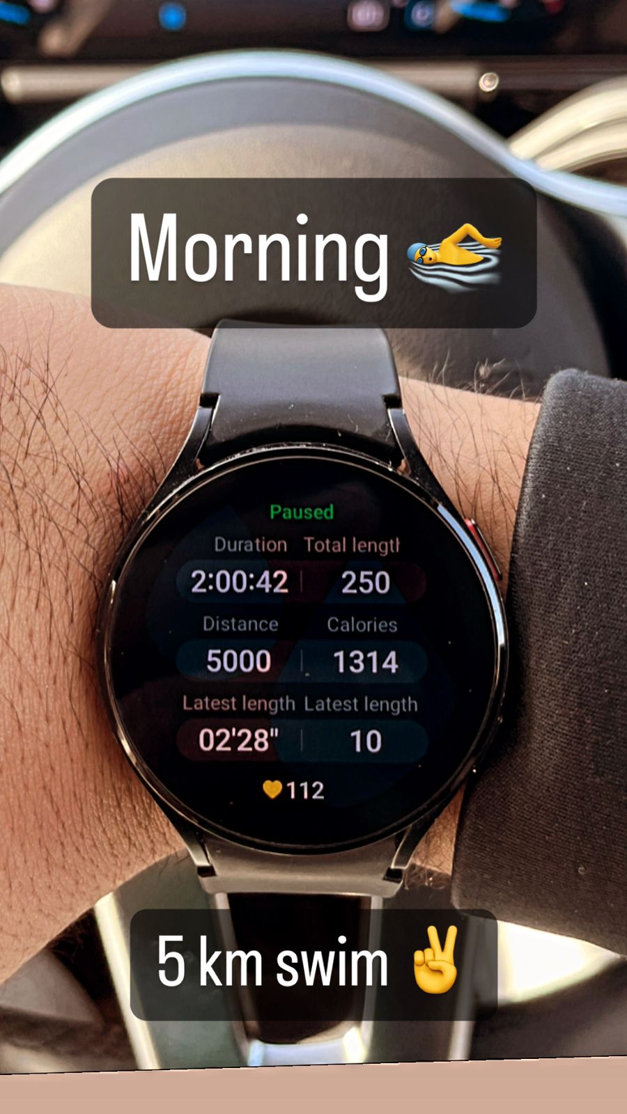 5 km swim in 2 hours and 41 seconds, Gurgaon 2023