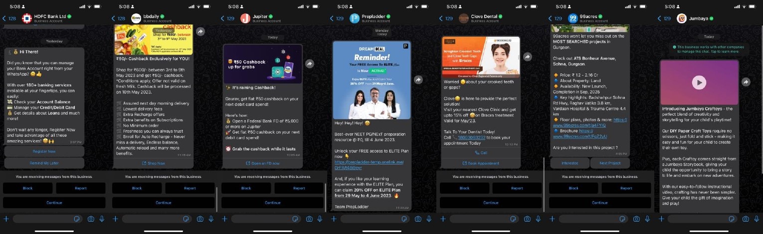 Promotional Whatsapp Business Messages 10 May 2023