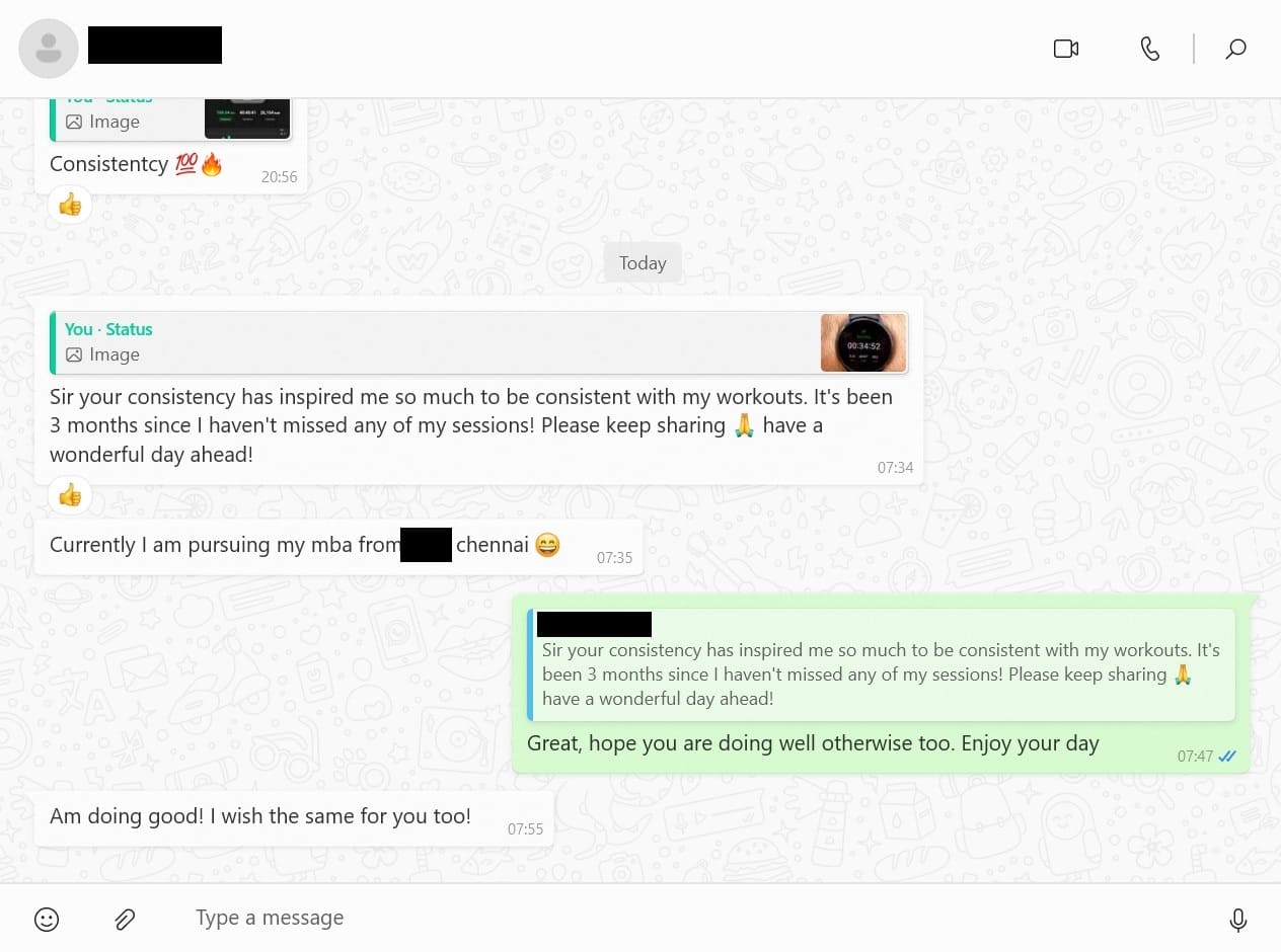 Message from ex-employee