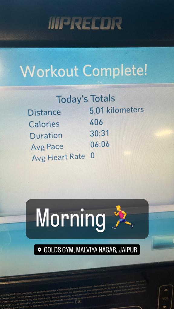 5km run, Jaipur - 29 June 2023