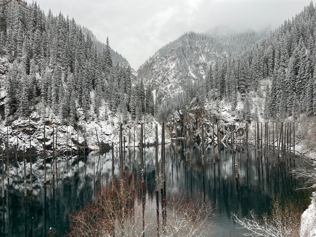 Kaindy Lake, Almaty March 2025
